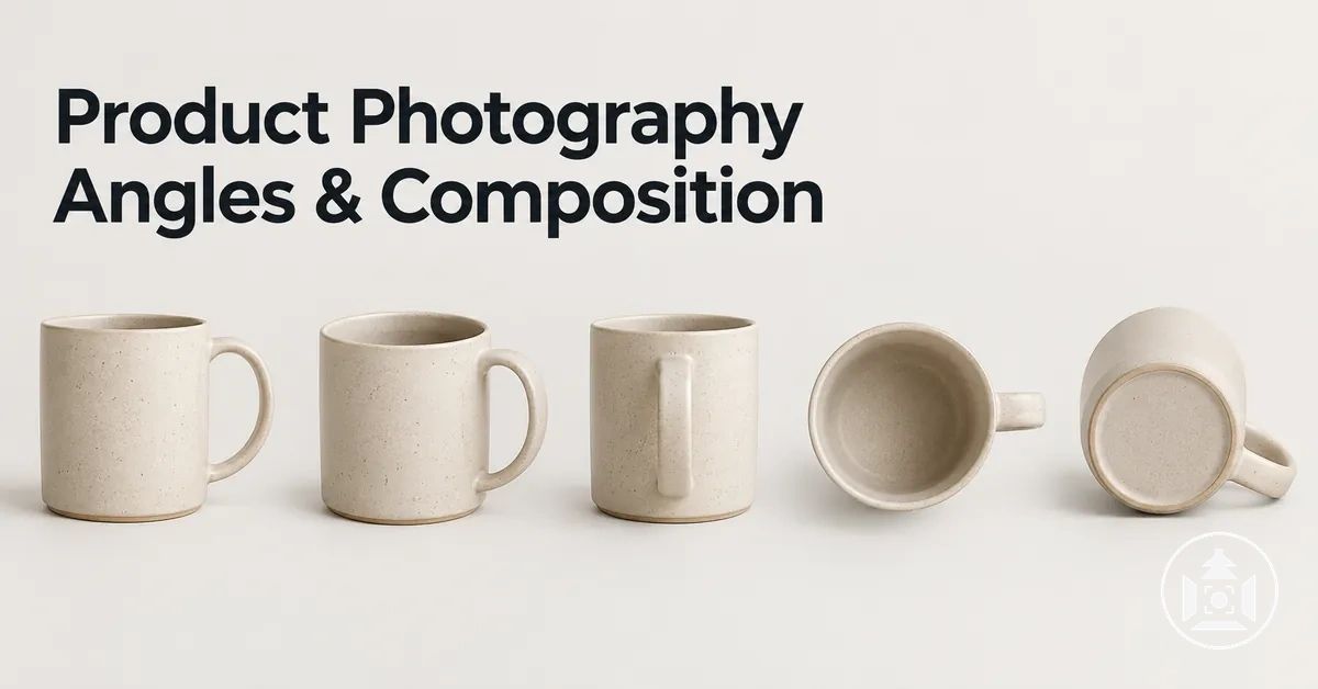Ecommerce product photographed from multiple angles with balanced composition