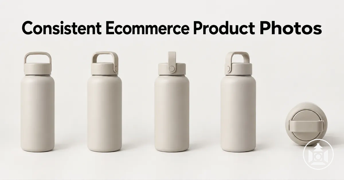 Consistent ecommerce product photos with matching lighting, framing and background