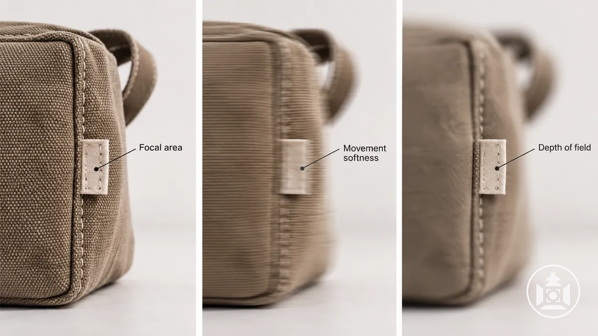 Product photo detail showing focus, sharpness and motion-softness problems