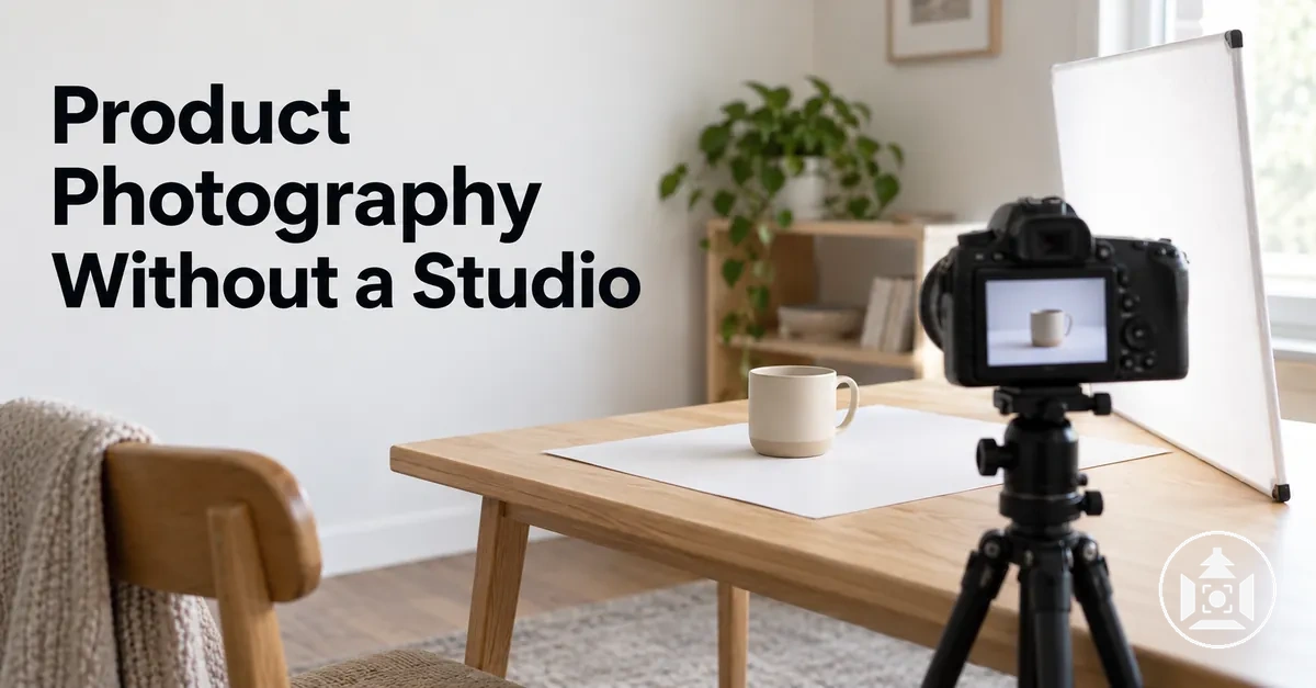 Home ecommerce product photography setup created without a dedicated studio