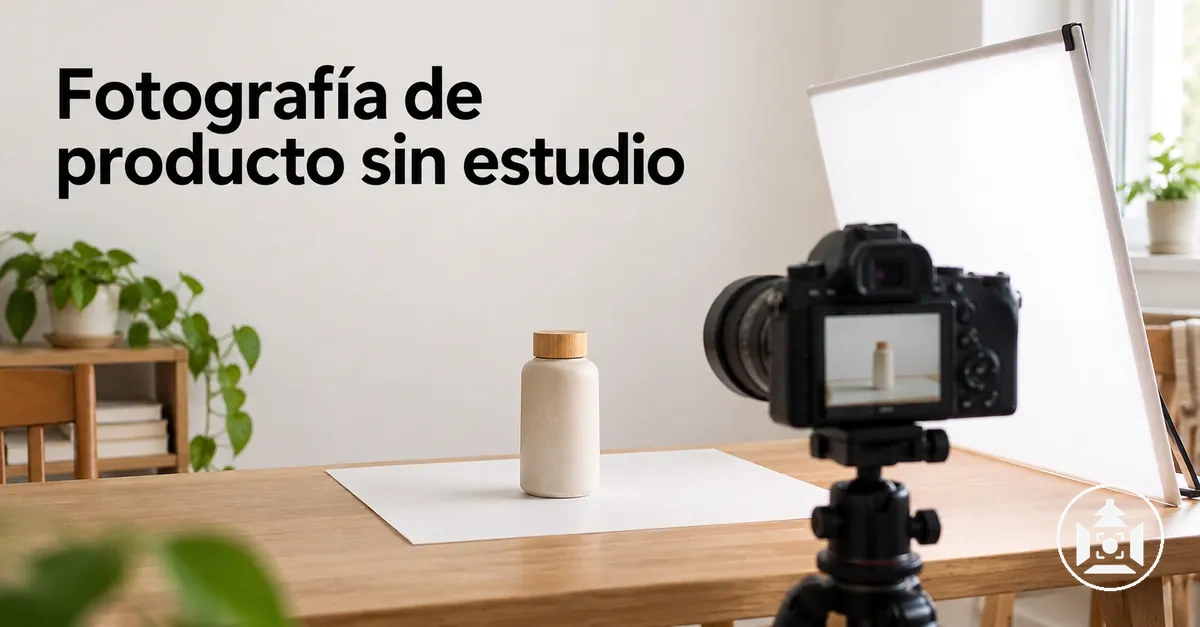 Configuración doméstica de fotografía de producto para ecommerce sin un estudio dedicado