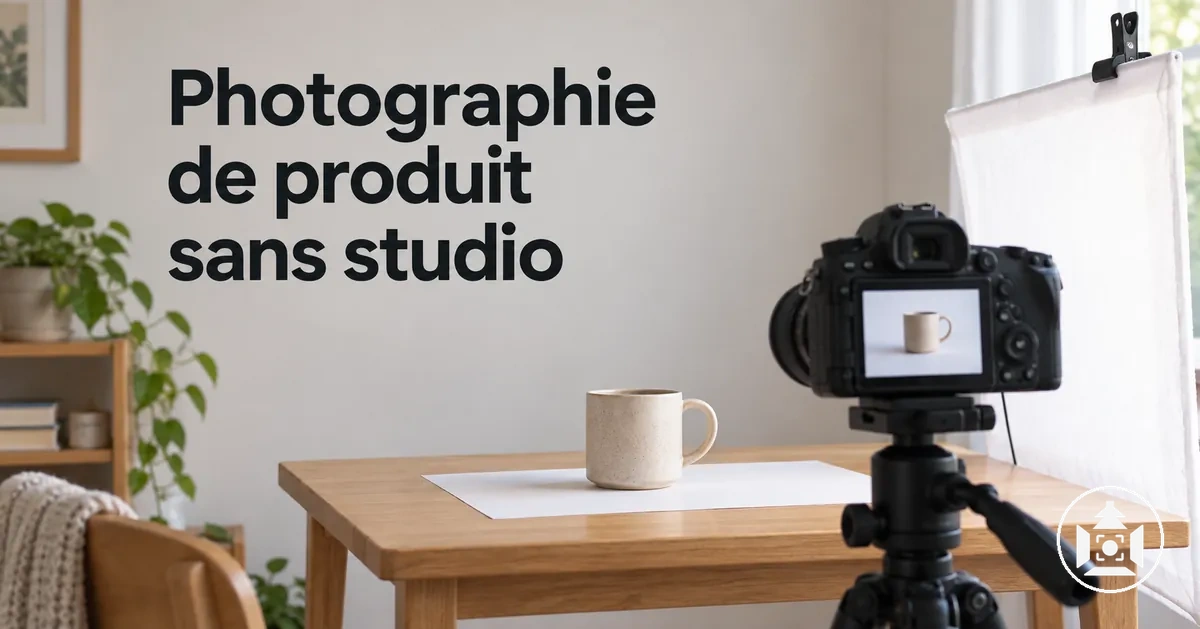 Installation de photographie de produit e-commerce à domicile sans studio dédié
