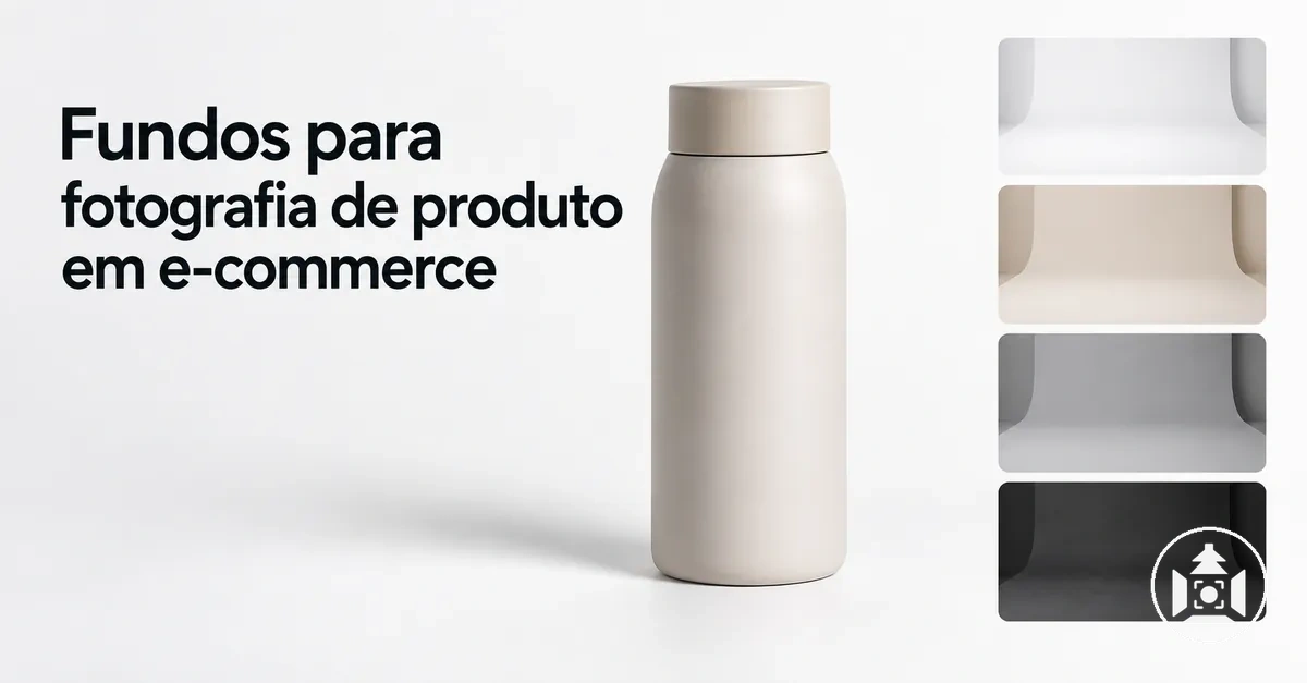 Produto para e-commerce fotografado sobre fundos limpos