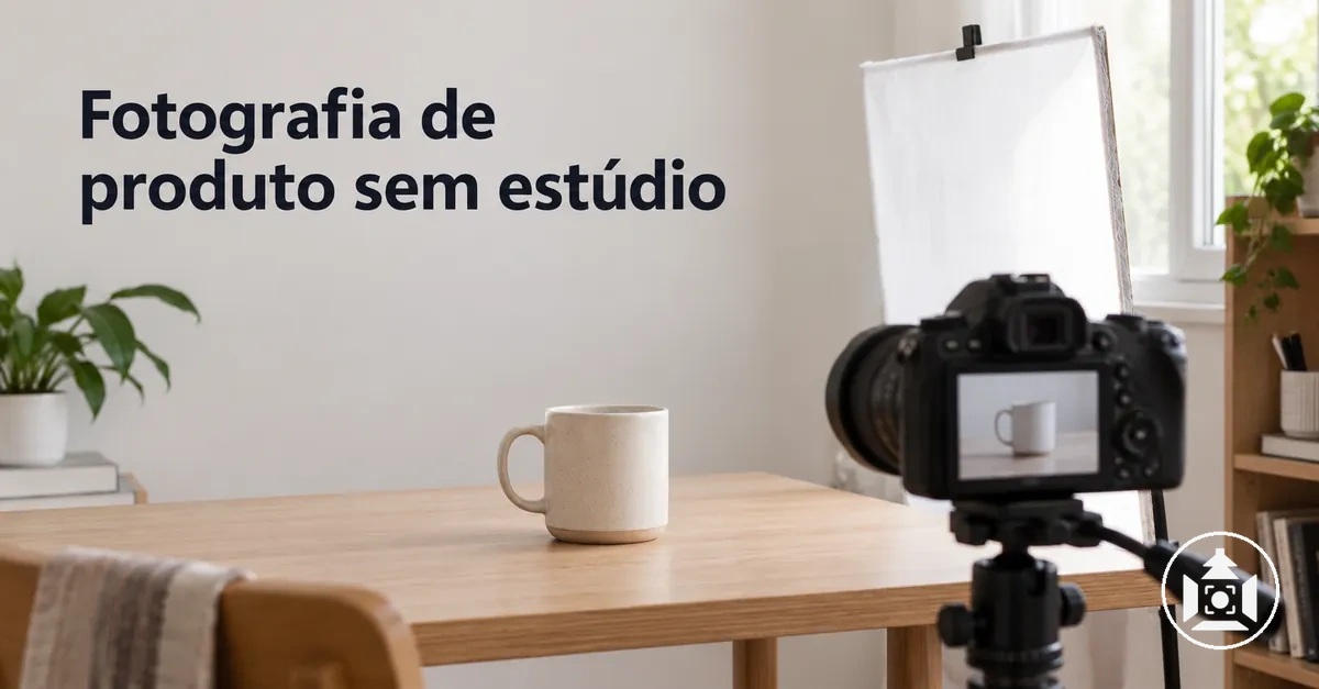 Configuração doméstica de fotografia de produto para e-commerce sem um estúdio dedicado